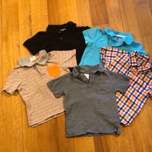 Lot of 2T short Sleeve Collar Shirts